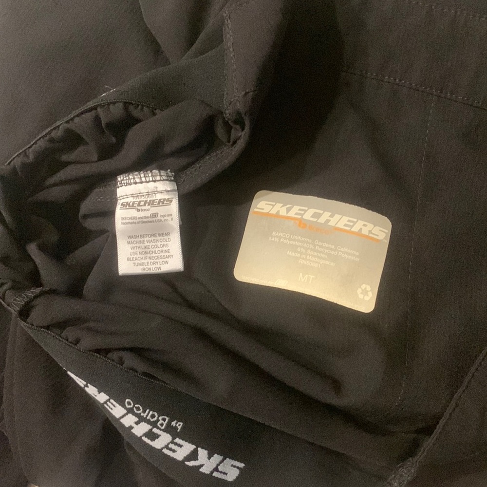 Medium Tall Black Sketchers Scrubs